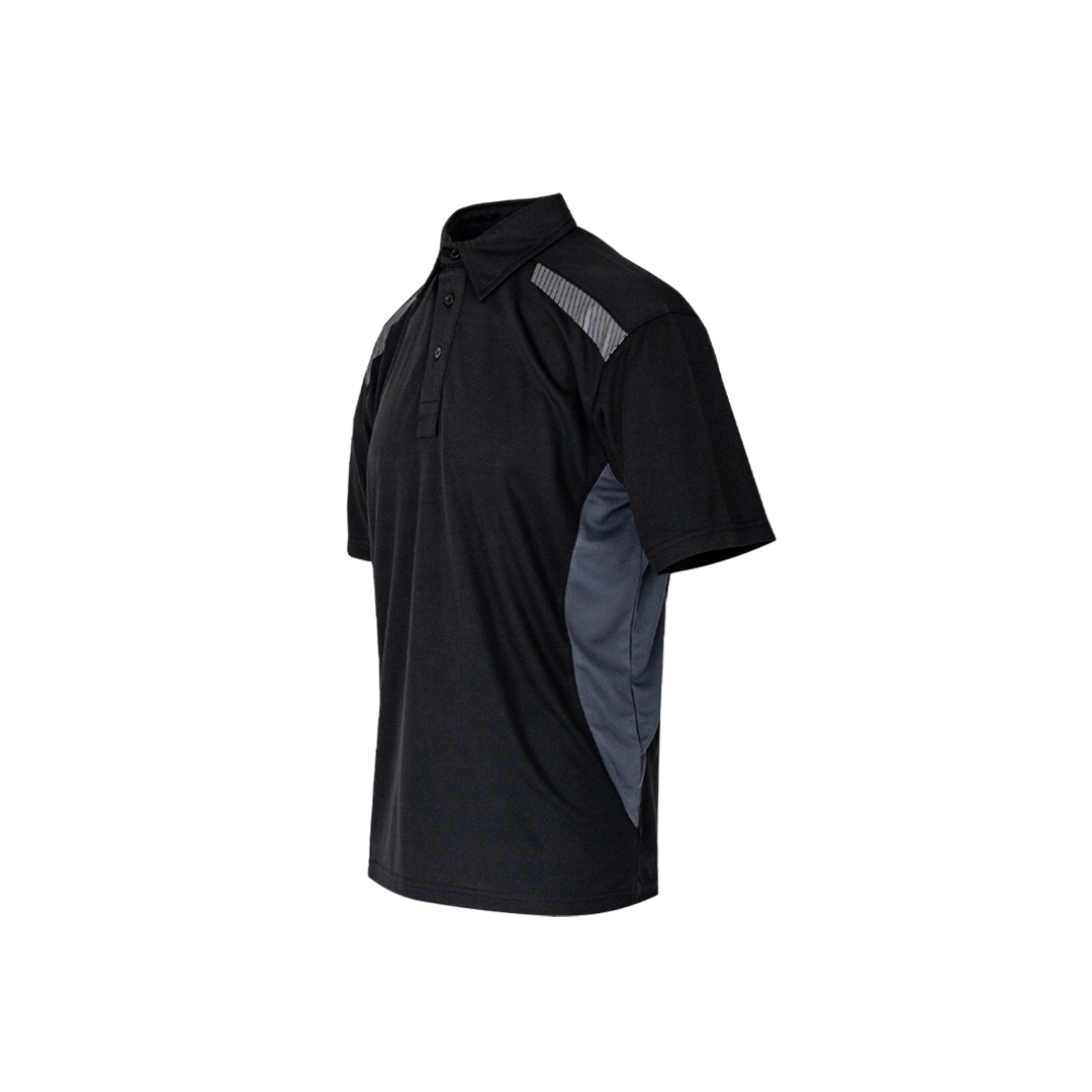 Xpert Pro Stretch Polo Shirt Black/Grey | Xpert Workwear